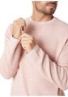 Thumbnail Pull en coton corail uni pourvu d'une coupe droite et d'un col rond - Image 4