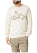 Thumbnail Sweat blanc uni pourvu d'une coupe droite et de manches longues