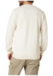 Thumbnail Sweat blanc uni pourvu d'une coupe droite et de manches longues - Image 2