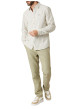 Thumbnail Chemise en coton blanche à rayures pourvue d'un col français - Image 3