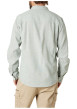 Thumbnail Chemise en coton et lin mélangé tilleul à rayures coupe droite col français - Image 2