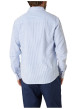 Thumbnail Chemise en coton bleu clair à rayures pourvue d'un col français - Image 2