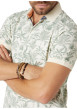 Thumbnail Polo en coton écru tropical pourvu d'une coupe droite et d'un col boutonné - Image 4
