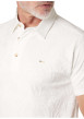 Thumbnail Polo en coton blanc uni pourvu d'une coupe droite et d'un col boutonné - Image 4