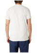 Thumbnail T-shirt en coton blanc uni pourvu d'une coupe droite et d'un col rond - Image 2