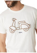Thumbnail T-shirt en coton blanc uni pourvu d'une coupe droite et d'un col rond - Image 4