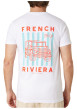 Thumbnail T-shirt en coton blanc uni pourvu d'un col rond et d'une coupe droite - Image 2