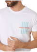 Thumbnail T-shirt en coton blanc uni pourvu d'un col rond et d'une coupe droite - Image 4