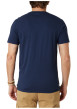 Thumbnail T-shirt en coton marine uni pourvu d'un col rond et d'une coupe droite - Image 2
