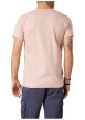 Thumbnail T-shirt en coton rose uni pourvu d'une coupe droite et d'un col rond - Image 2