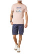 Thumbnail T-shirt en coton rose uni pourvu d'une coupe droite et d'un col rond - Image 3