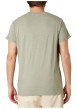 Thumbnail T-shirt en coton kaki uni pourvu d'une coupe droite et d'un col rond - Image 2
