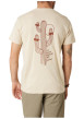 Thumbnail T-shirt en coton écru uni pourvu d'une coupe droite et d'un col rond - Image 2