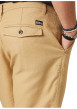 Thumbnail Short chino en coton beige uni pourvu de passants pour la ceinture - Image 4