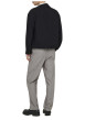 Thumbnail Pantalon en coton et lin mélangé taupe uni pourvu d'une coupe loose - Image 2