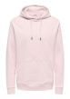 Thumbnail Sweat en coton mélangé rose uni pourvu de manches longues et d'une coupe droite