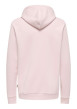 Thumbnail Sweat en coton mélangé rose uni pourvu de manches longues et d'une coupe droite - Image 2