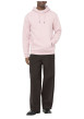 Thumbnail Sweat en coton mélangé rose uni pourvu de manches longues et d'une coupe droite - Image 3