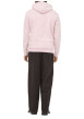 Thumbnail Sweat en coton mélangé rose uni pourvu de manches longues et d'une coupe droite - Image 4