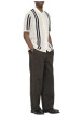 Thumbnail Chemise en coton mélangé blanche à rayures pourvu d'un col chemise - Image 3