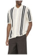 Thumbnail Chemise en coton mélangé blanche à rayures pourvu d'un col chemise - Image 5