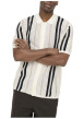Thumbnail Chemise en coton mélangé blanche à rayures pourvu d'un col chemise - Image 6