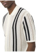 Thumbnail Chemise en coton mélangé blanche à rayures pourvu d'un col chemise - Image 7