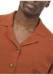Thumbnail Chemise brique unie pourvue de manches courtes et d'une coupe droite - Image 7