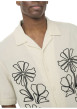 Thumbnail Chemise en coton écrue unie pourvue d'une coupe droite et d'un col cubain - Image 7