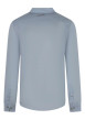 Thumbnail Chemise en lin bleu clair unie avec une coupe droite et un col français - Image 2