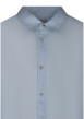 Thumbnail Chemise en lin bleu clair unie avec une coupe droite et un col français - Image 3