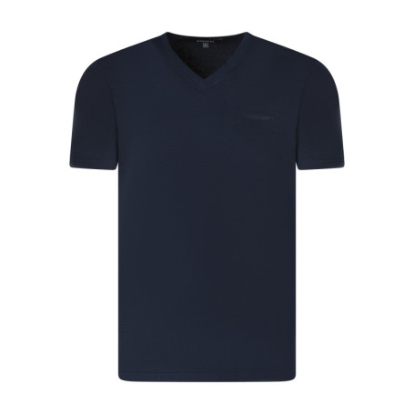 T-shirt en coton bleu foncé à coupe droite...