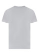 Thumbnail T-shirt en coton blanc uni avec une coupe droite et un col v - Image 2