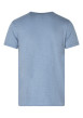 Thumbnail T-shirt en coton bleu uni pourvu d'une coupe droite et d'un col rond - Image 2