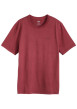 Thumbnail T-shirt en coton bordeaux à coupe droite pourvu du logo de la marque