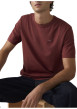 Thumbnail T-shirt en coton bordeaux à coupe droite pourvu du logo de la marque - Image 6