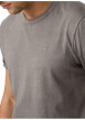 Thumbnail T-shirt en coton gris à coupe droite pourvu du logo de la marque - Image 5
