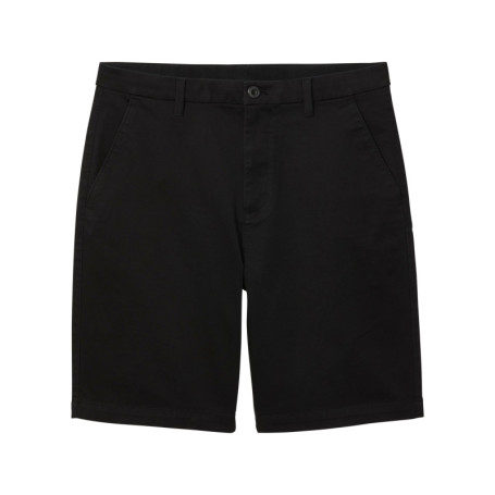 Short chino en coton noir à coupe droite pourvu...