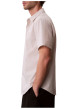 Thumbnail Chemise à rayures verticales en coton beige pourvue d'un col à revers - Image 4