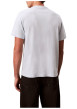 Thumbnail T-shirt en coton ciel à coupe droite pourvu d'un col rond ras de cou - Image 3
