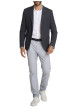 Thumbnail Blazer marine à coupe ajustée pourvu d'un col tailleur et de manches longues - Image 6