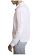 Thumbnail Chemise en lin blanc à coupe droite pourvue d'un col à revers - Image 3