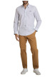 Thumbnail Chemise en coton bleue à coupe droite ornée d'un motifs géométrique - Image 6