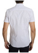Thumbnail Chemise en coton blanche à coupe droite pourvue d'un motif géométrique - Image 2