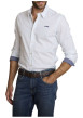 Thumbnail Chemise en coton blanche à coupe droite ornée d'un motif abstrait - Image 5