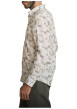 Thumbnail Chemise en coton beige à coupe droite ornée d'un motif géométrique - Image 3