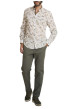 Thumbnail Chemise en coton beige à coupe droite ornée d'un motif géométrique - Image 6