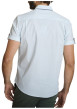 Thumbnail Chemise en coton bleue à coupe droite ornée d'un motif géométrique - Image 2