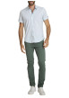 Thumbnail Chemise en coton bleue à coupe droite ornée d'un motif géométrique - Image 5