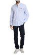 Thumbnail Chemise en coton ciel à coupe droite pourvue d'un col à revers - Image 6